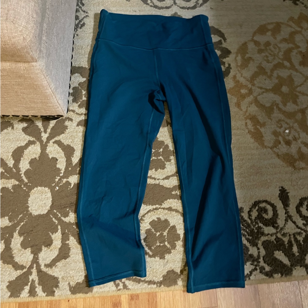 Teal Athleta High Rise Chatarunga Leggings (Medium)